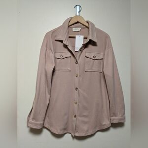 Women's Tan Button Down Shirt